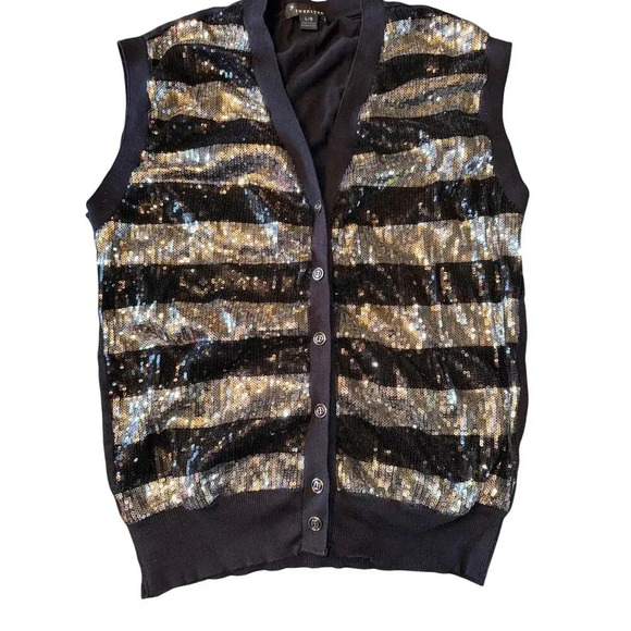 TWENTY ONE SEQUIN TOP SIZE LARGE - Picture 1 of 5